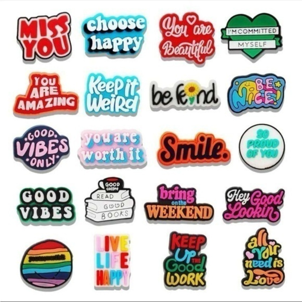 20 pieces of Shoe Charms or Jibbitz BRAND NEW